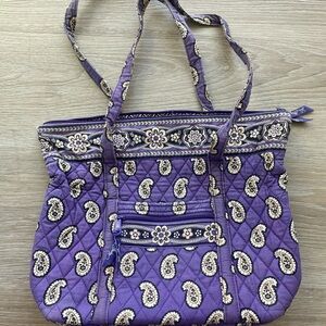 Vera Bradley Simply Violet (Retired Print) Tote